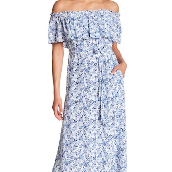 rebecca taylor blue floral dress